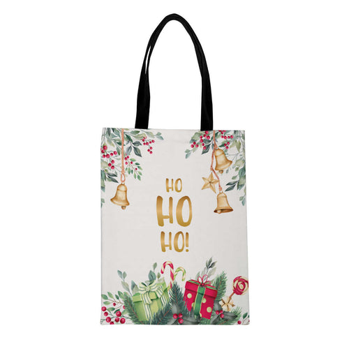 Ho Ho Ho - Christmas Theme Printed Tote Bag - Uncommongifts.in